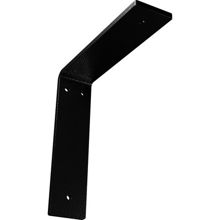 EKENA MILLWORK Hamilton Steel Bracket, Hammered Black 2"W x 8"D x 8"H BKTM02X08X08HAHBL